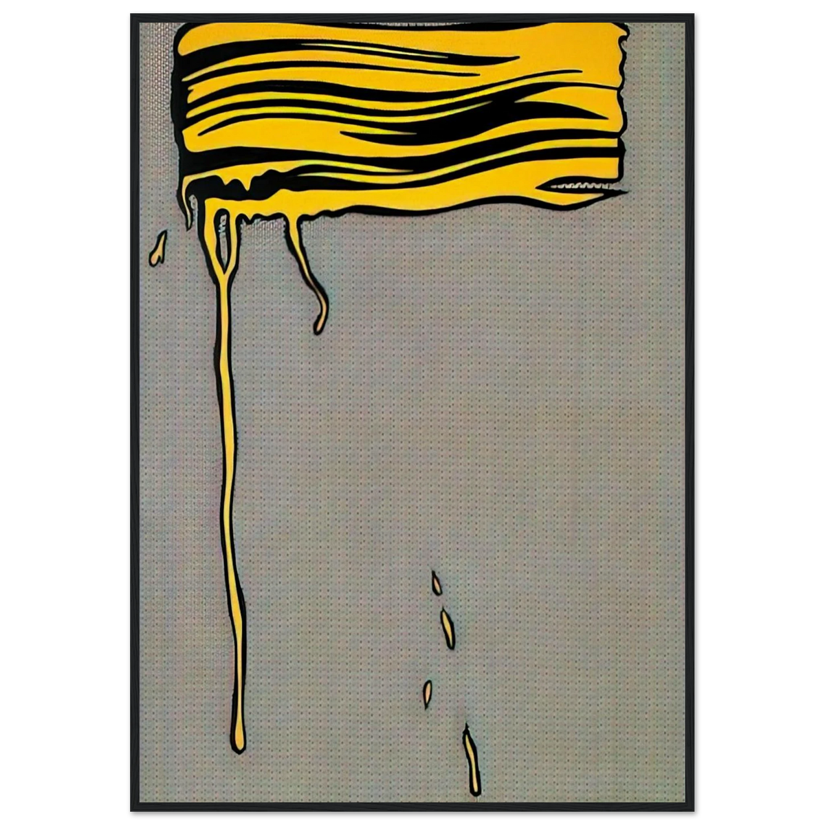 YELLOW BRUSHSTROKE I 1965 Framed Poster | Roy Lichtenstein Framed Prints Wall Art | Roy Lichtenstein Shop