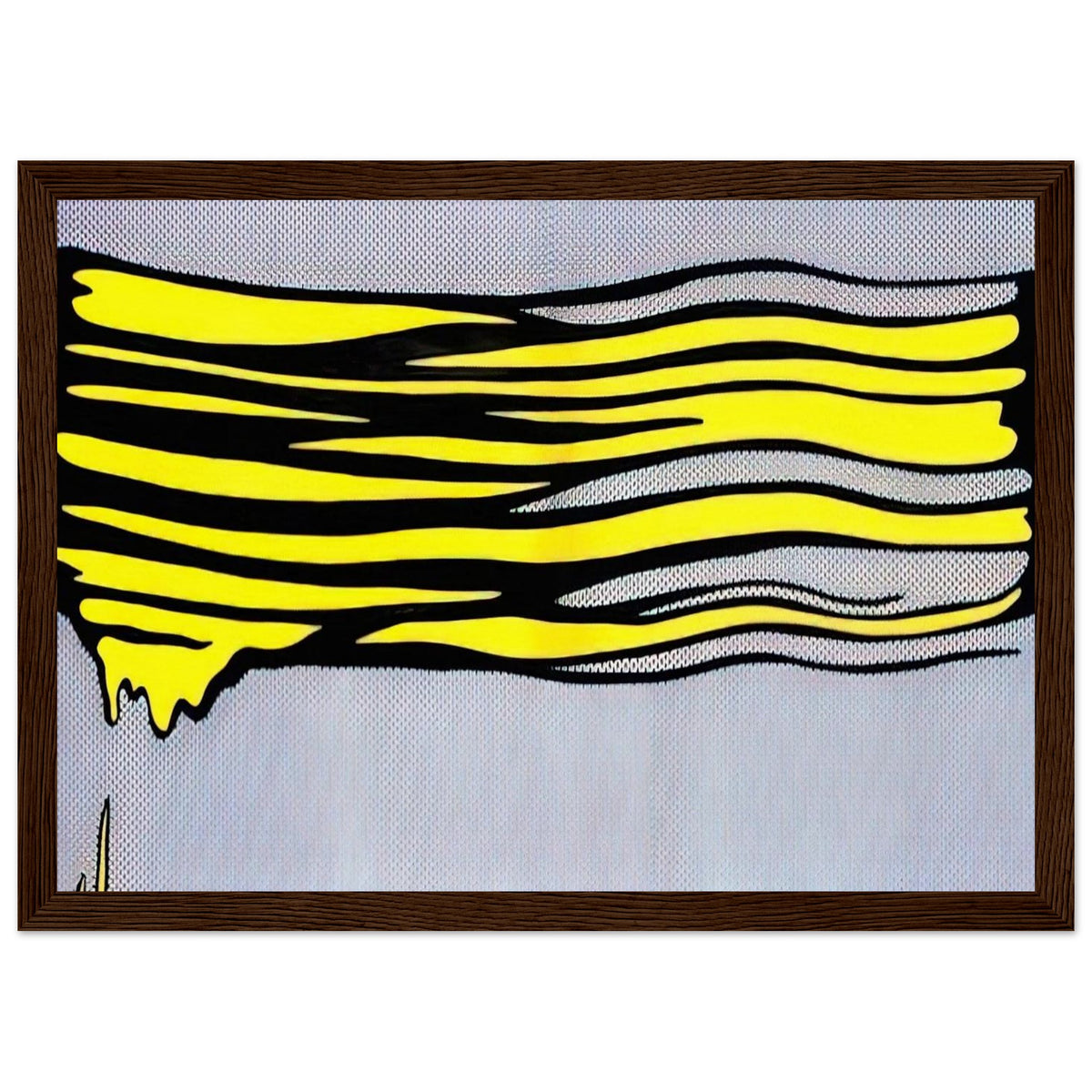 YELLOW BRUSHSTROKE II 1965 Framed Poster | Roy Lichtenstein Framed Prints Wall Art | Roy Lichtenstein Shop