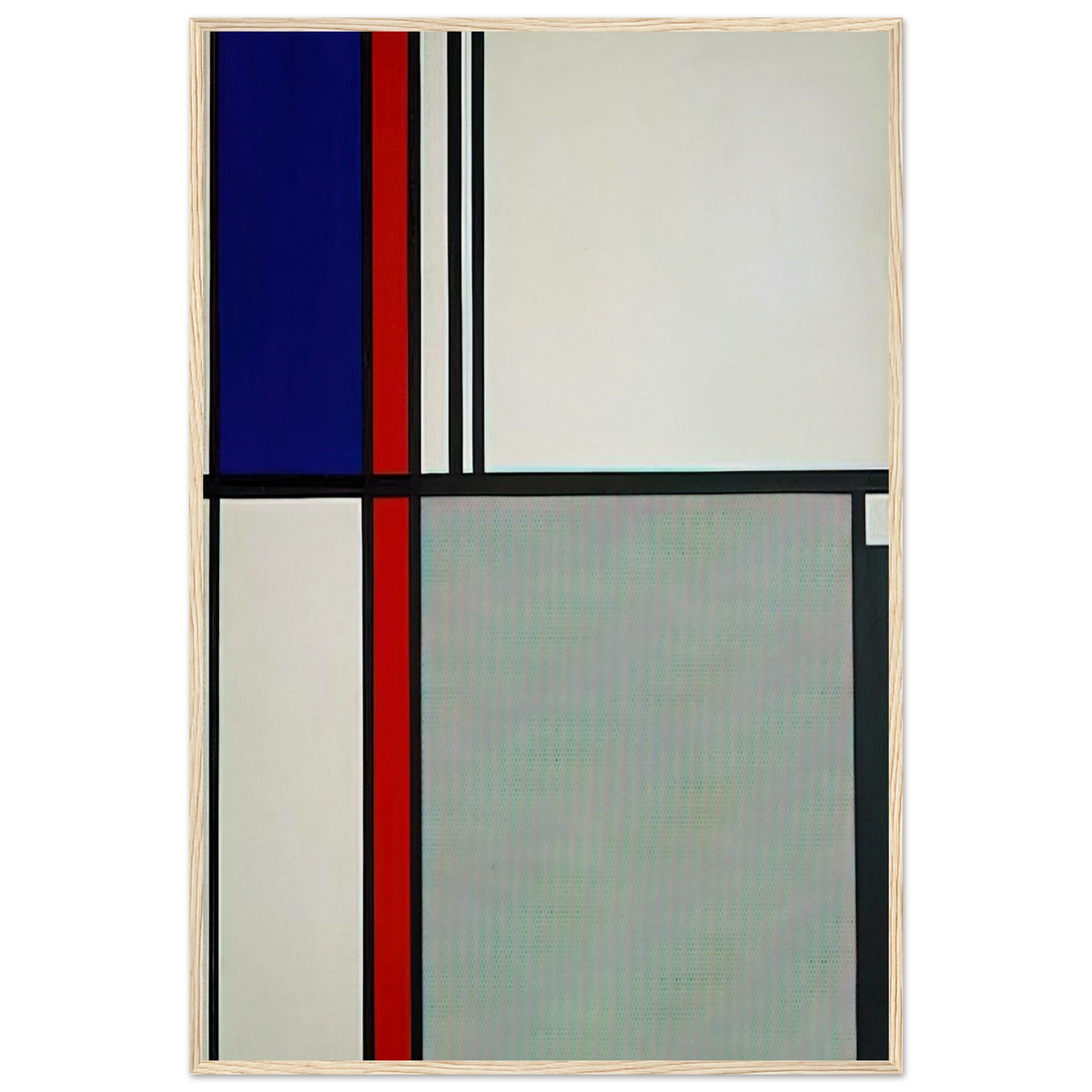NONOBJECTIVE II 1964 Framed Poster | Roy Lichtenstein Framed Prints Wall Art | Roy Lichtenstein Shop
