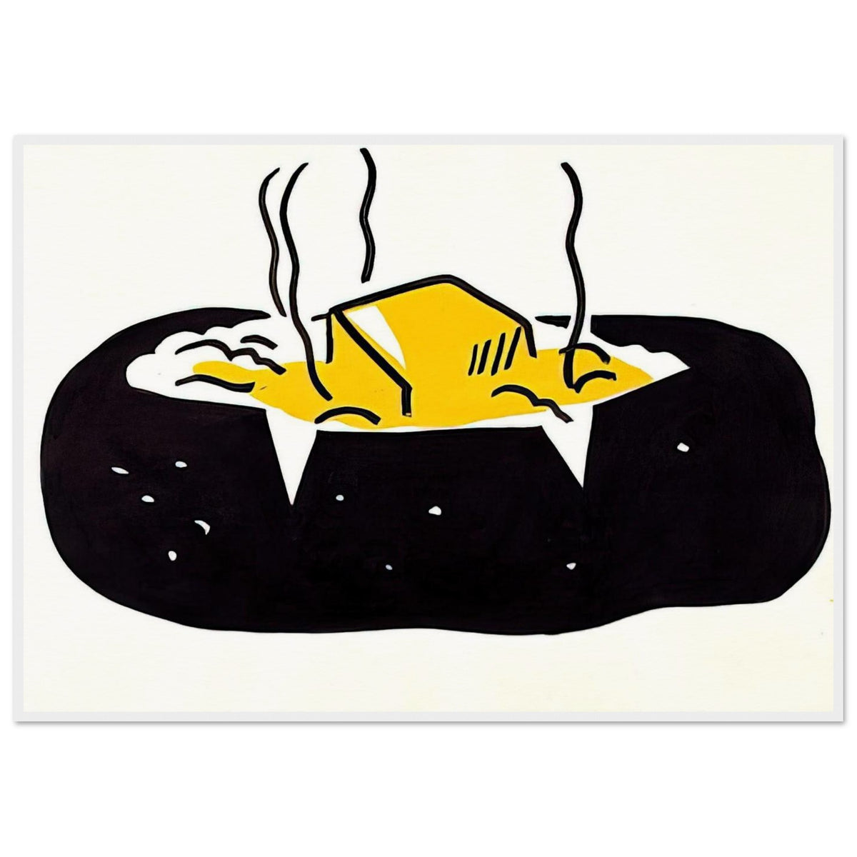 BAKED POTATO 1962 1 Framed Poster | Roy Lichtenstein Framed Prints Wall Art | Roy Lichtenstein Shop