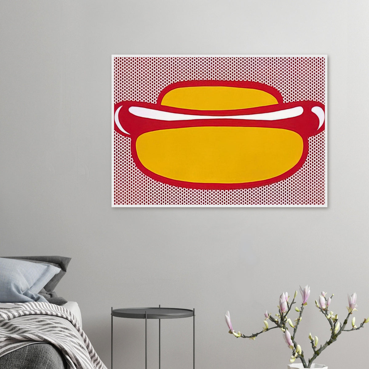 HOT DOG 1964 Framed Poster | Roy Lichtenstein Framed Prints Wall Art | Roy Lichtenstein Shop