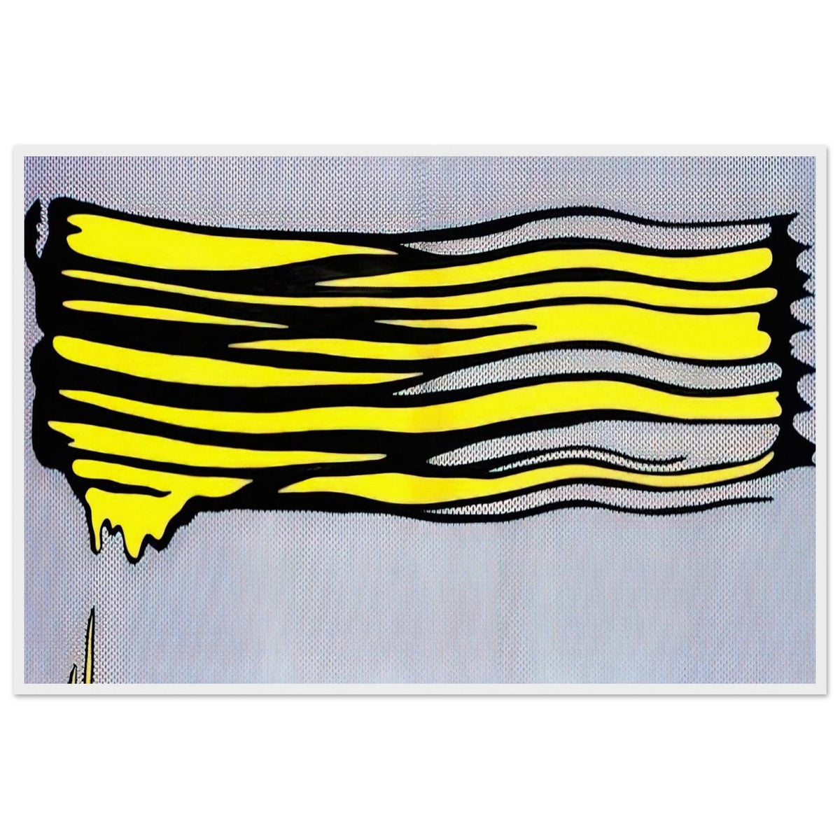 YELLOW BRUSHSTROKE II 1965 Framed Poster | Roy Lichtenstein Framed Prints Wall Art | Roy Lichtenstein Shop