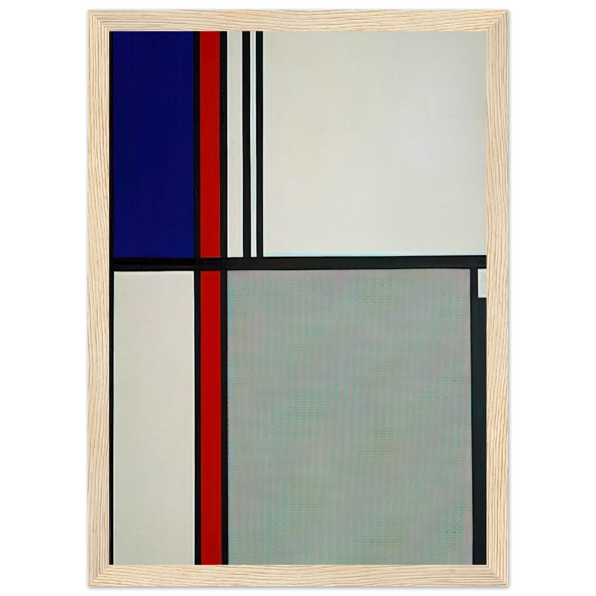 NONOBJECTIVE II 1964 Framed Poster | Roy Lichtenstein Framed Prints Wall Art | Roy Lichtenstein Shop