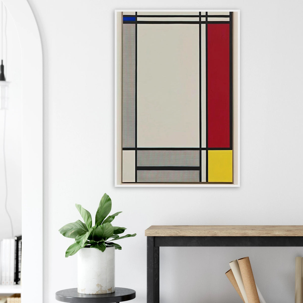 NON OBJECTIVE I 1964 Framed Poster | Roy Lichtenstein Framed Prints Wall Art | Roy Lichtenstein Shop