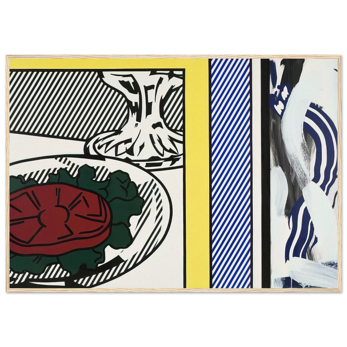 TOMATO AND ABSTRACTION 1982 Framed Poster | Roy Lichtenstein Framed Prints Wall Art | Roy Lichtenstein Shop