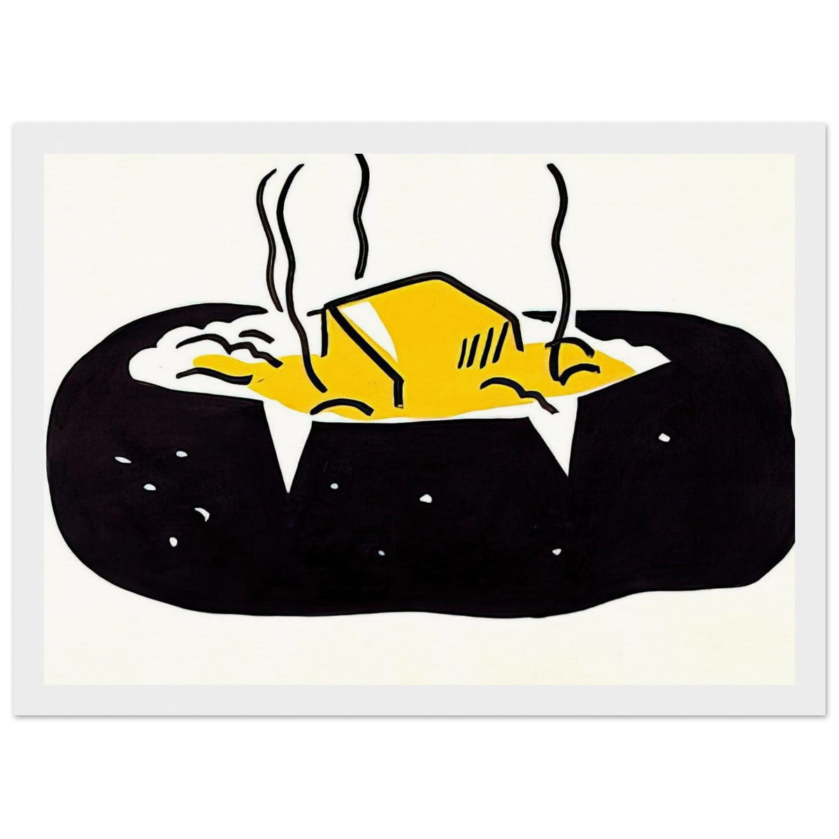 BAKED POTATO 1962 1 Framed Poster | Roy Lichtenstein Framed Prints Wall Art | Roy Lichtenstein Shop