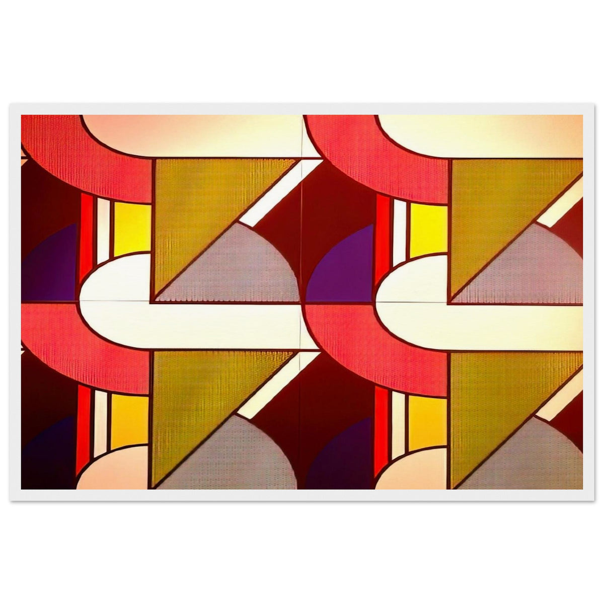 MODULAR PAINTING WITH FOUR PANELS 2 1969 Framed Poster | Roy Lichtenstein Framed Prints Wall Art | Roy Lichtenstein Shop
