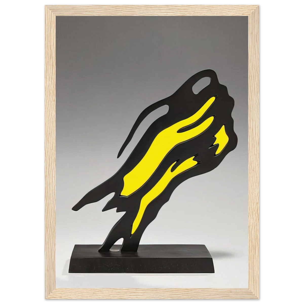 WEISMAN AWARD YELLOW BRUSHSTROKE 1991 Framed Poster | Roy Lichtenstein Framed Prints Wall Art | Roy Lichtenstein Shop