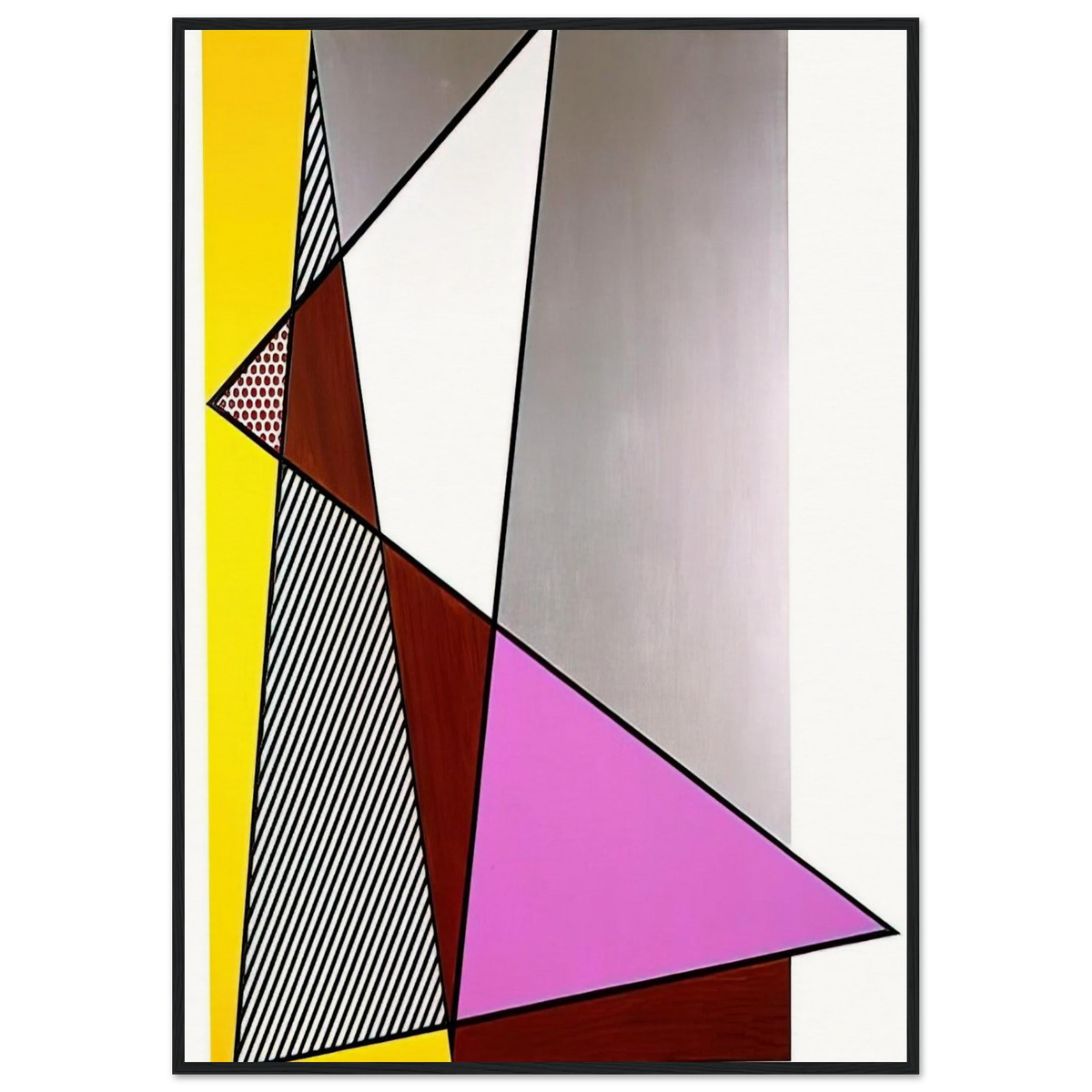 IMPERFECT PAINTING 1986 Framed Poster | Roy Lichtenstein Framed Prints Wall Art | Roy Lichtenstein Shop