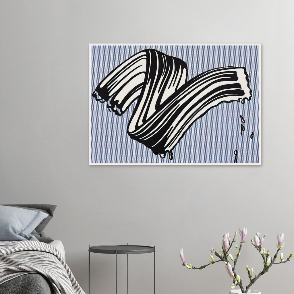 WHITE BRUSHSTROKE I 1965 Framed Poster | Roy Lichtenstein Framed Prints Wall Art | Roy Lichtenstein Shop