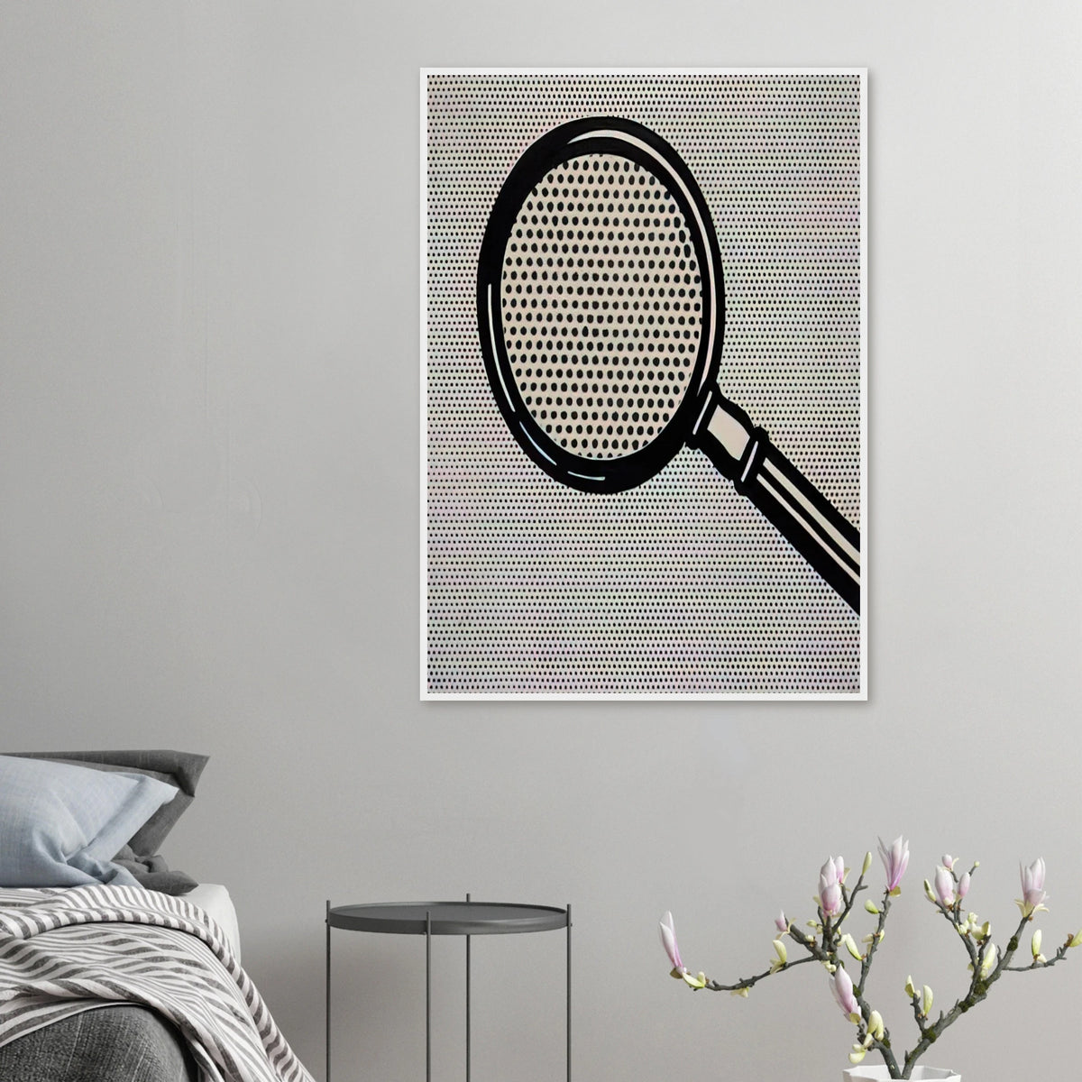 MAGNIFYING GLASS 1963 Framed Poster | Roy Lichtenstein Framed Prints Wall Art | Roy Lichtenstein Shop