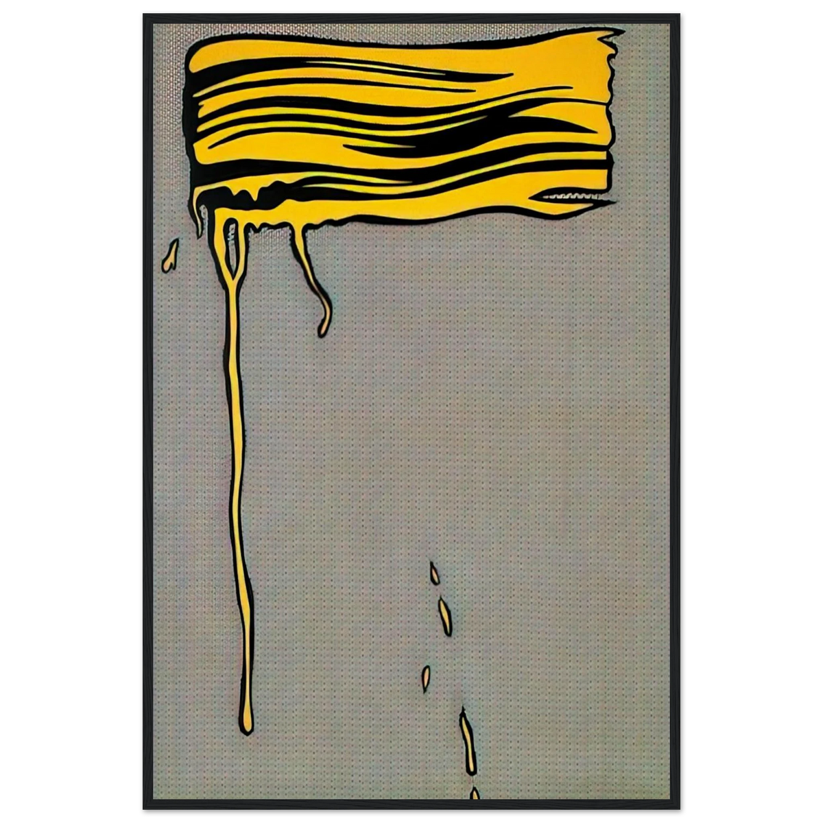 YELLOW BRUSHSTROKE I 1965 Framed Poster | Roy Lichtenstein Framed Prints Wall Art | Roy Lichtenstein Shop