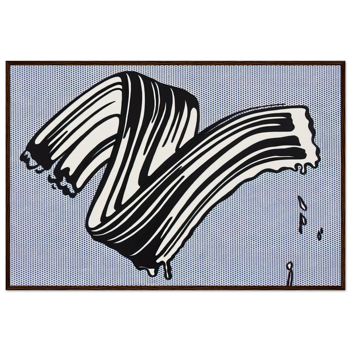 WHITE BRUSHSTROKE I 1965 Framed Poster | Roy Lichtenstein Framed Prints Wall Art | Roy Lichtenstein Shop