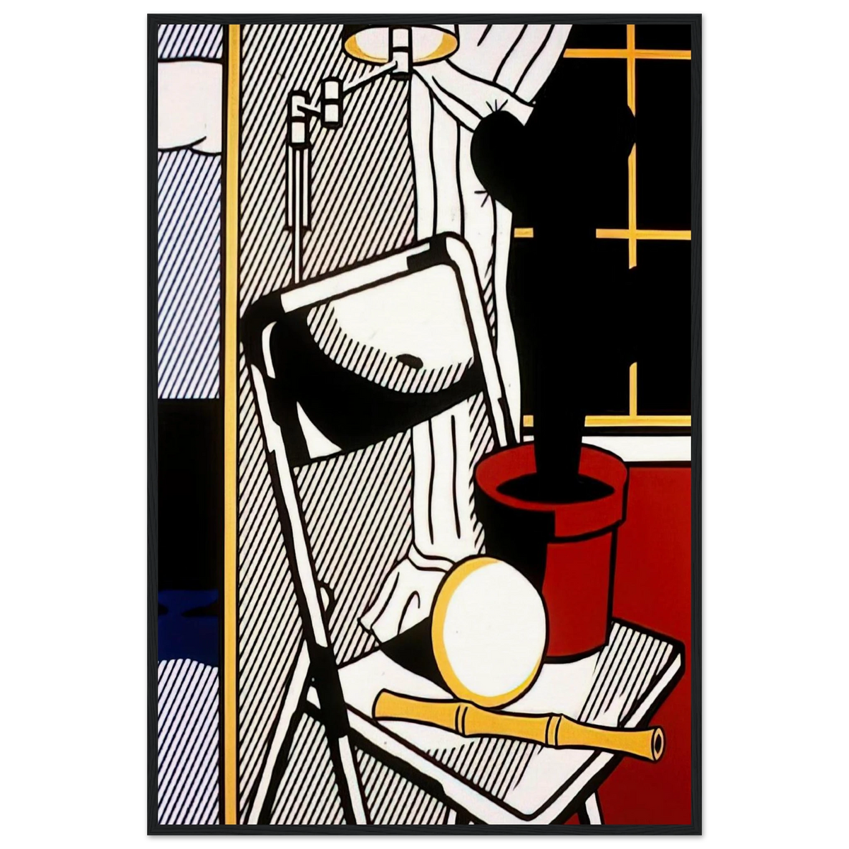 INTERIOR WITH CACTUS 1978 Framed Poster | Roy Lichtenstein Framed Prints Wall Art | Roy Lichtenstein Shop