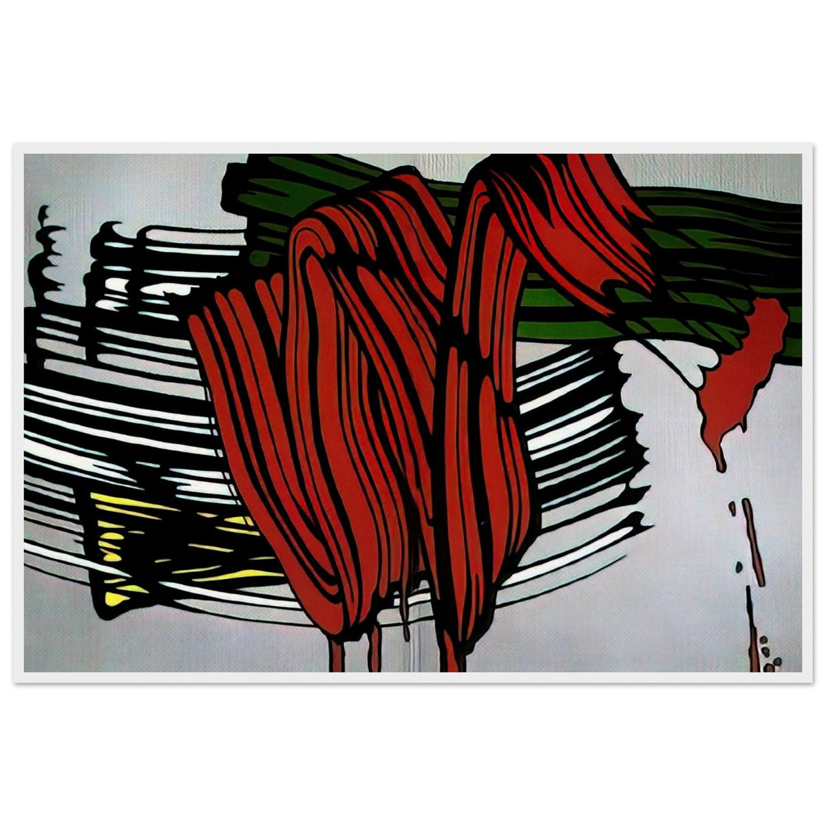 BIG PAINTING NO 6 1965 1 Framed Poster | Roy Lichtenstein Framed Prints Wall Art | Roy Lichtenstein Shop