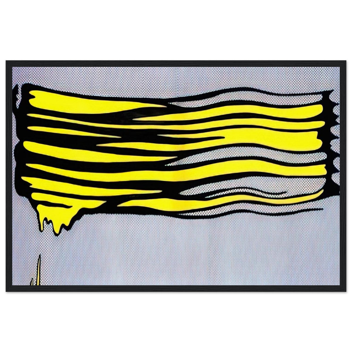 YELLOW BRUSHSTROKE II 1965 Framed Poster | Roy Lichtenstein Framed Prints Wall Art | Roy Lichtenstein Shop