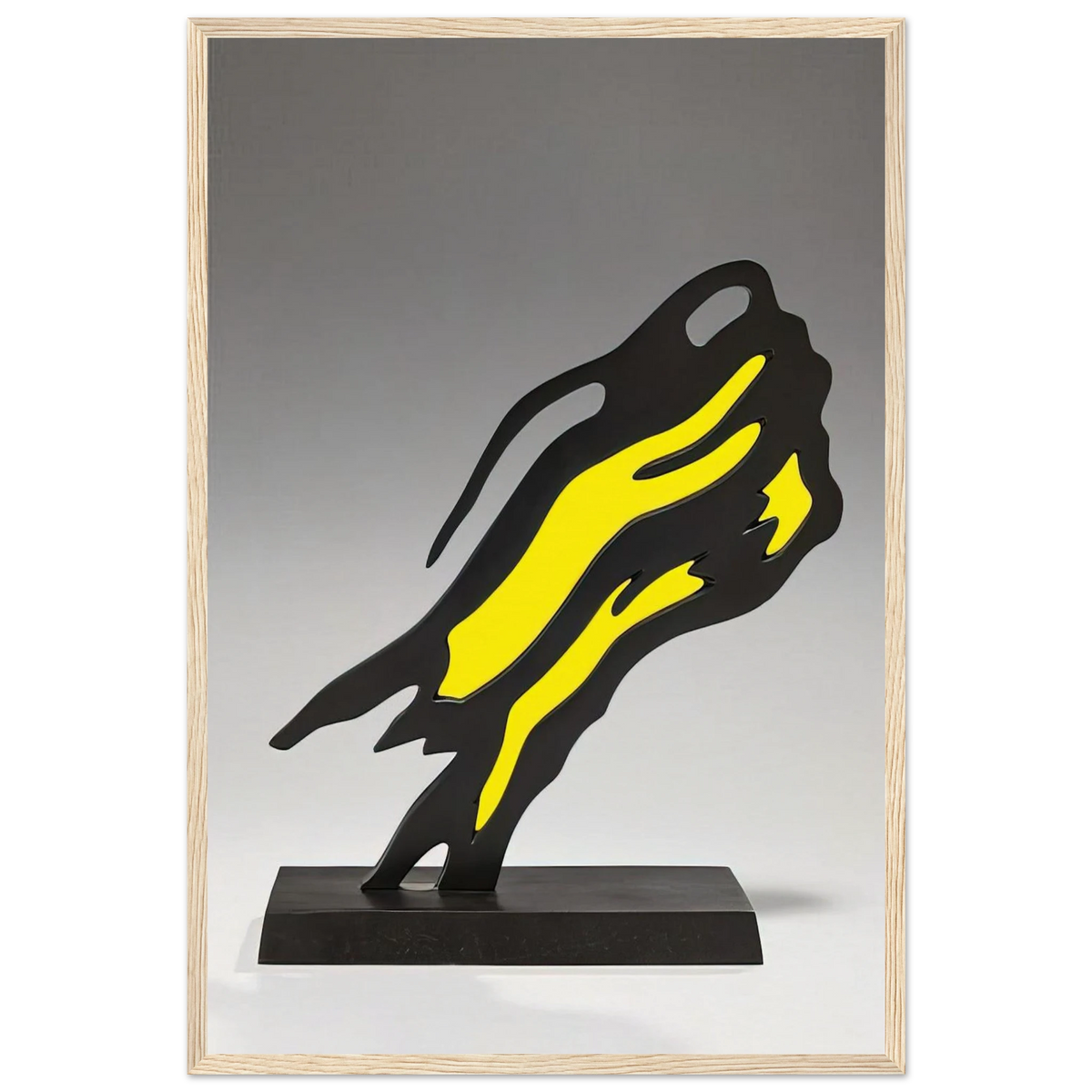 WEISMAN AWARD YELLOW BRUSHSTROKE 1991 Framed Poster | Roy Lichtenstein Framed Prints Wall Art | Roy Lichtenstein Shop