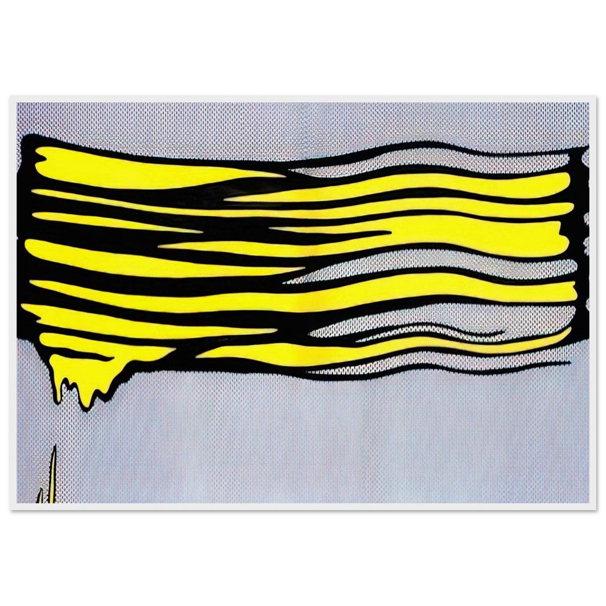 YELLOW BRUSHSTROKE II 1965 Framed Poster | Roy Lichtenstein Framed Prints Wall Art | Roy Lichtenstein Shop