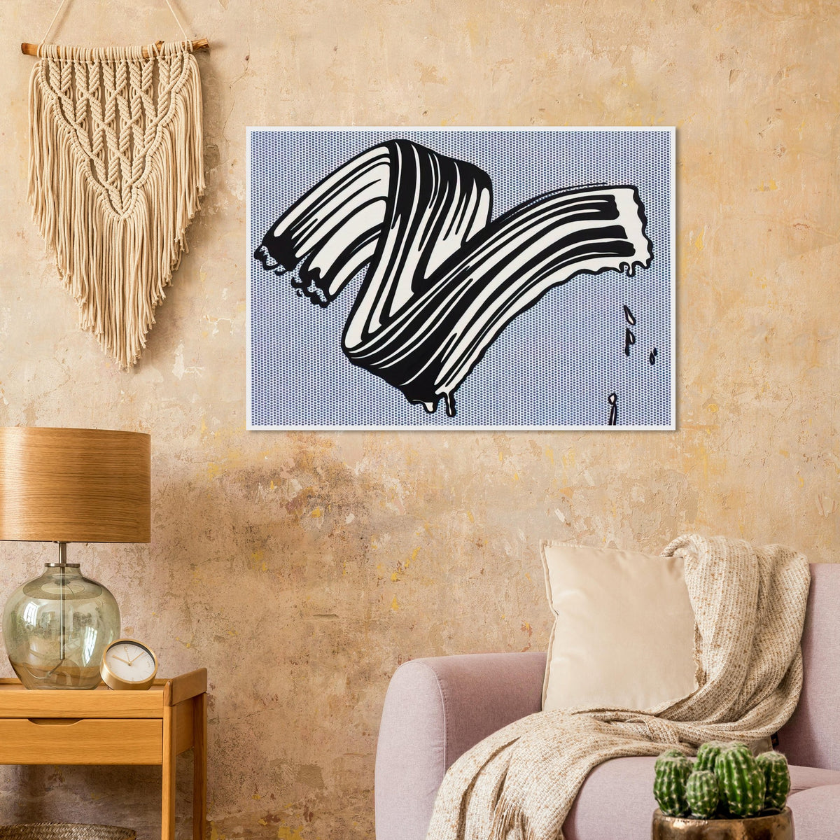 WHITE BRUSHSTROKE I 1965 Framed Poster | Roy Lichtenstein Framed Prints Wall Art | Roy Lichtenstein Shop