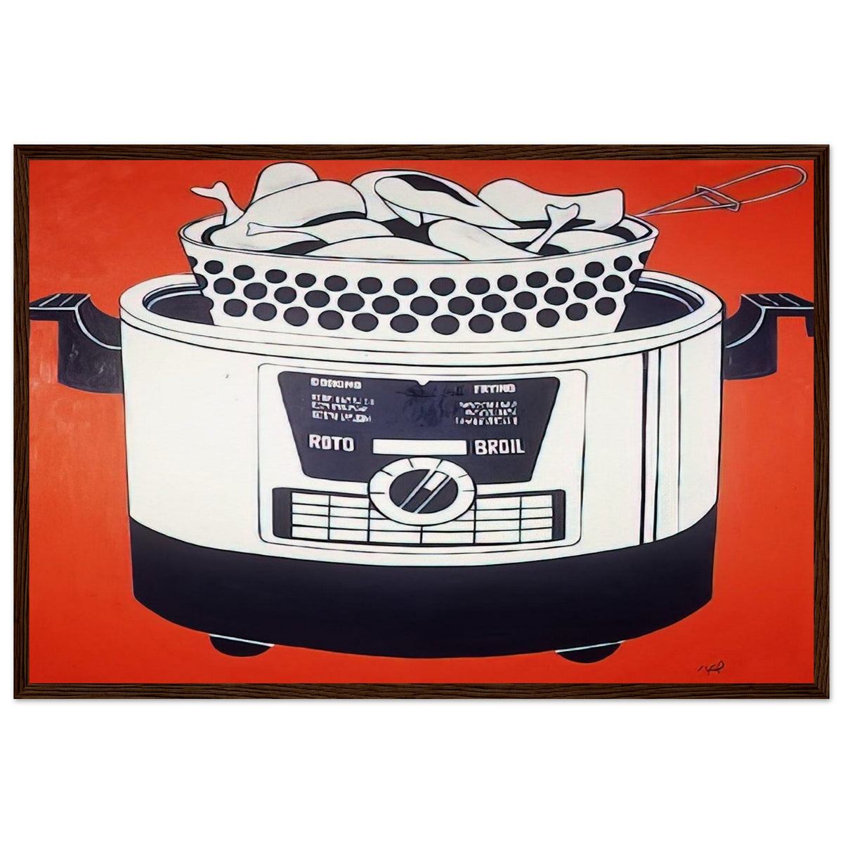 ROTO BROIL 1961 Framed Poster | Roy Lichtenstein Framed Prints Wall Art | Roy Lichtenstein Shop