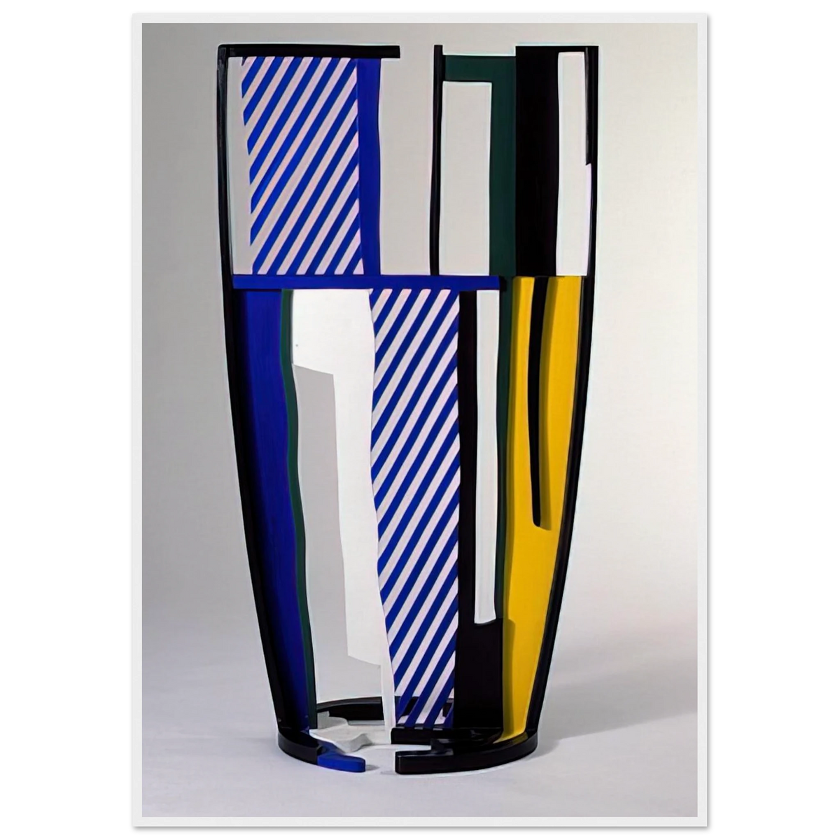 GLASS IV 1977 Framed Poster | Roy Lichtenstein Framed Prints Wall Art | Roy Lichtenstein Shop
