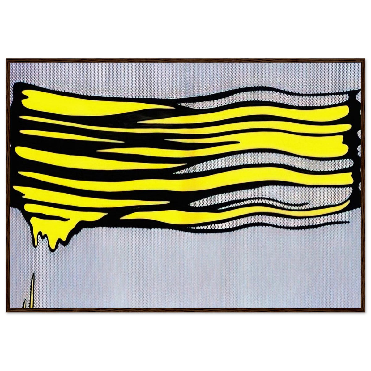 YELLOW BRUSHSTROKE II 1965 Framed Poster | Roy Lichtenstein Framed Prints Wall Art | Roy Lichtenstein Shop