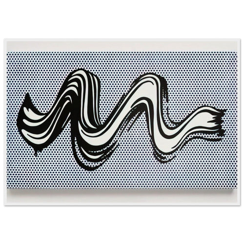 BRUSHSTROKE 1965 Framed Poster | Roy Lichtenstein Framed Prints Wall Art | Roy Lichtenstein Shop