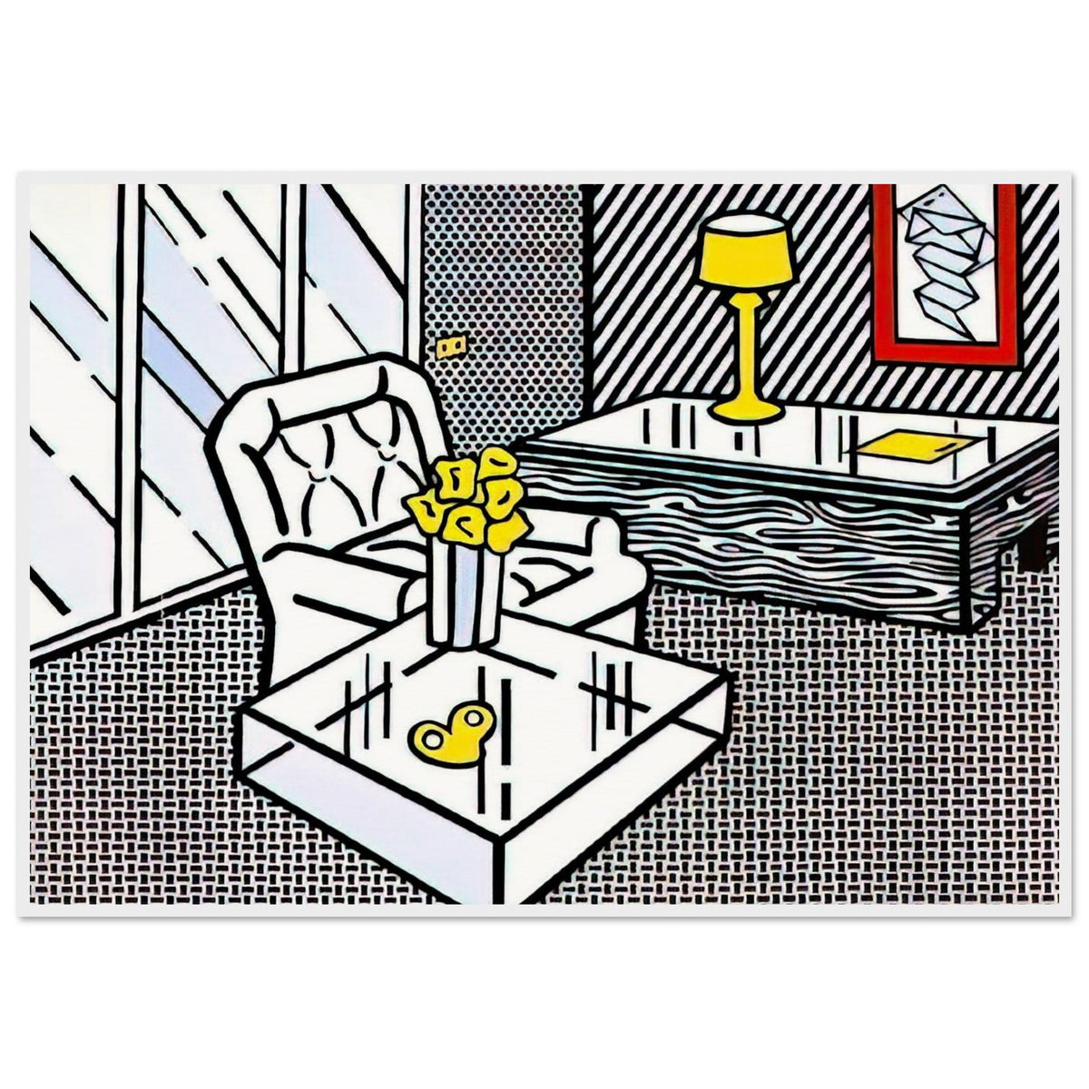 THE DEN 1990 Framed Poster | Roy Lichtenstein Framed Prints Wall Art | Roy Lichtenstein Shop