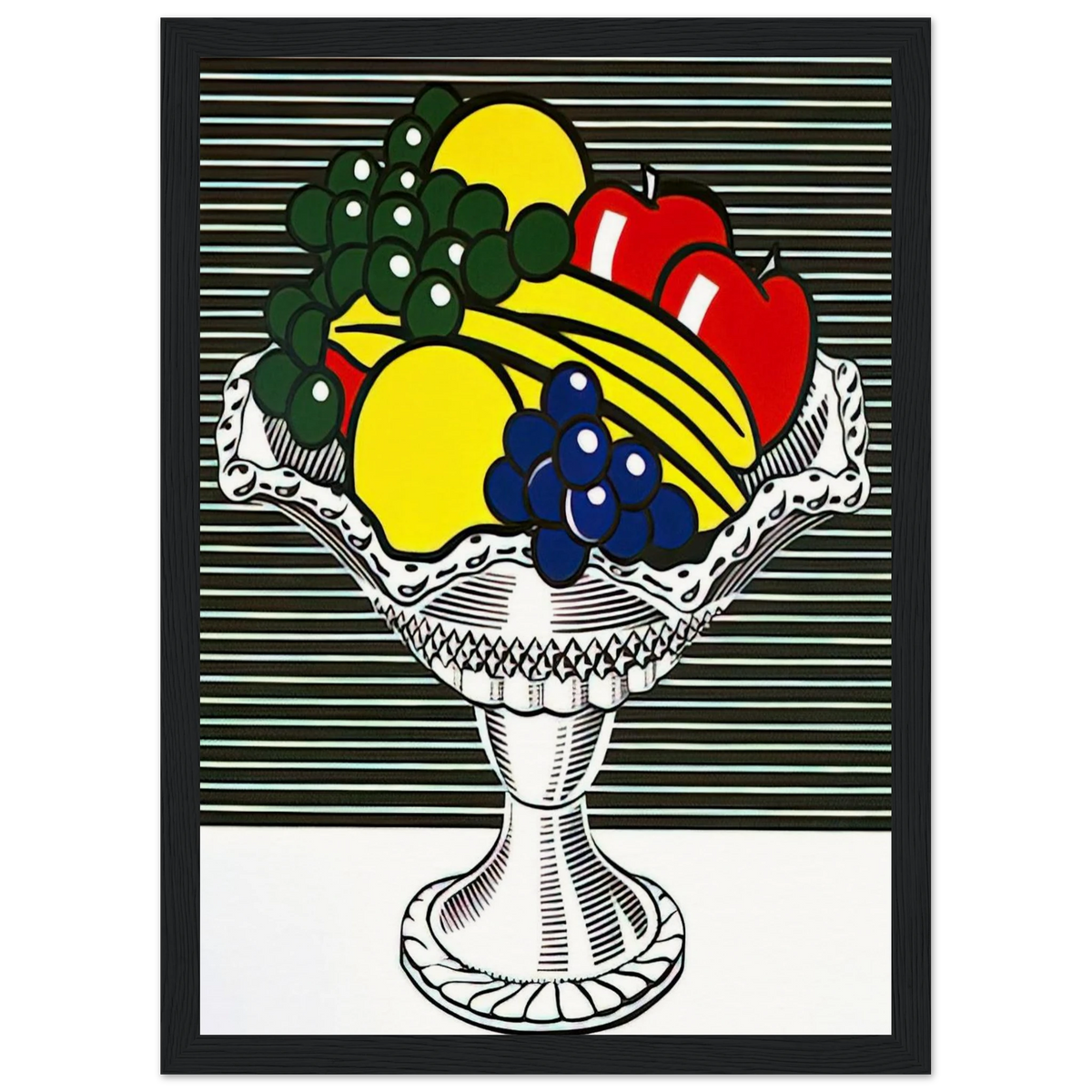 STILL LIFE WITH CRYSTAL BOWL 1973 Framed Poster | Roy Lichtenstein Framed Prints Wall Art | Roy Lichtenstein Shop