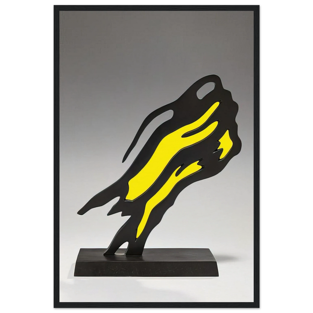 WEISMAN AWARD YELLOW BRUSHSTROKE 1991 Framed Poster | Roy Lichtenstein Framed Prints Wall Art | Roy Lichtenstein Shop