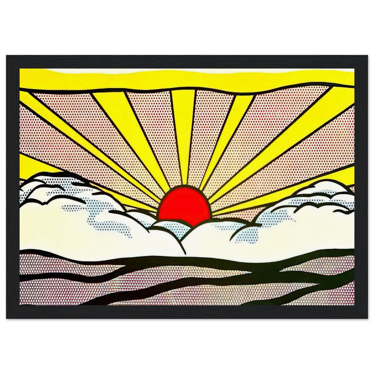 SUNRISE 1965 Framed Poster | Roy Lichtenstein Framed Prints Wall Art | Roy Lichtenstein Shop
