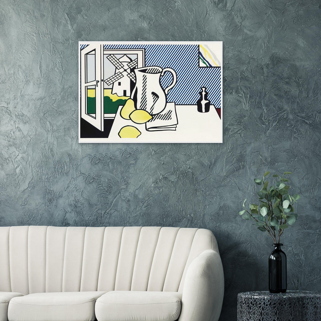 STILL LIFE WITH WINDMILL 1974 Framed Poster | Roy Lichtenstein Framed Prints Wall Art | Roy Lichtenstein Shop