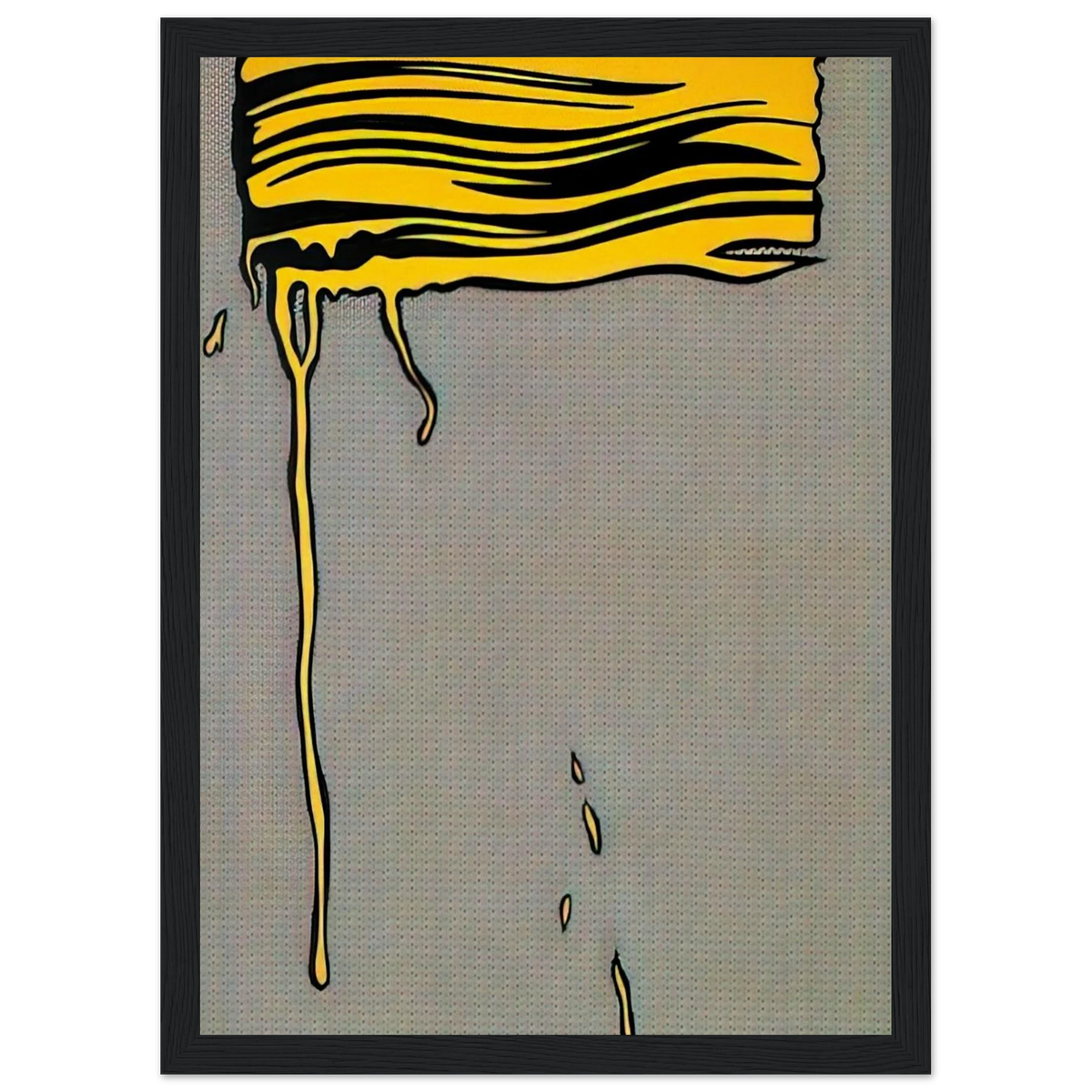 YELLOW BRUSHSTROKE I 1965 Framed Poster | Roy Lichtenstein Framed Prints Wall Art | Roy Lichtenstein Shop