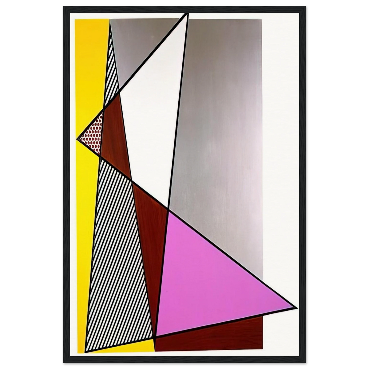 IMPERFECT PAINTING 1986 Framed Poster | Roy Lichtenstein Framed Prints Wall Art | Roy Lichtenstein Shop