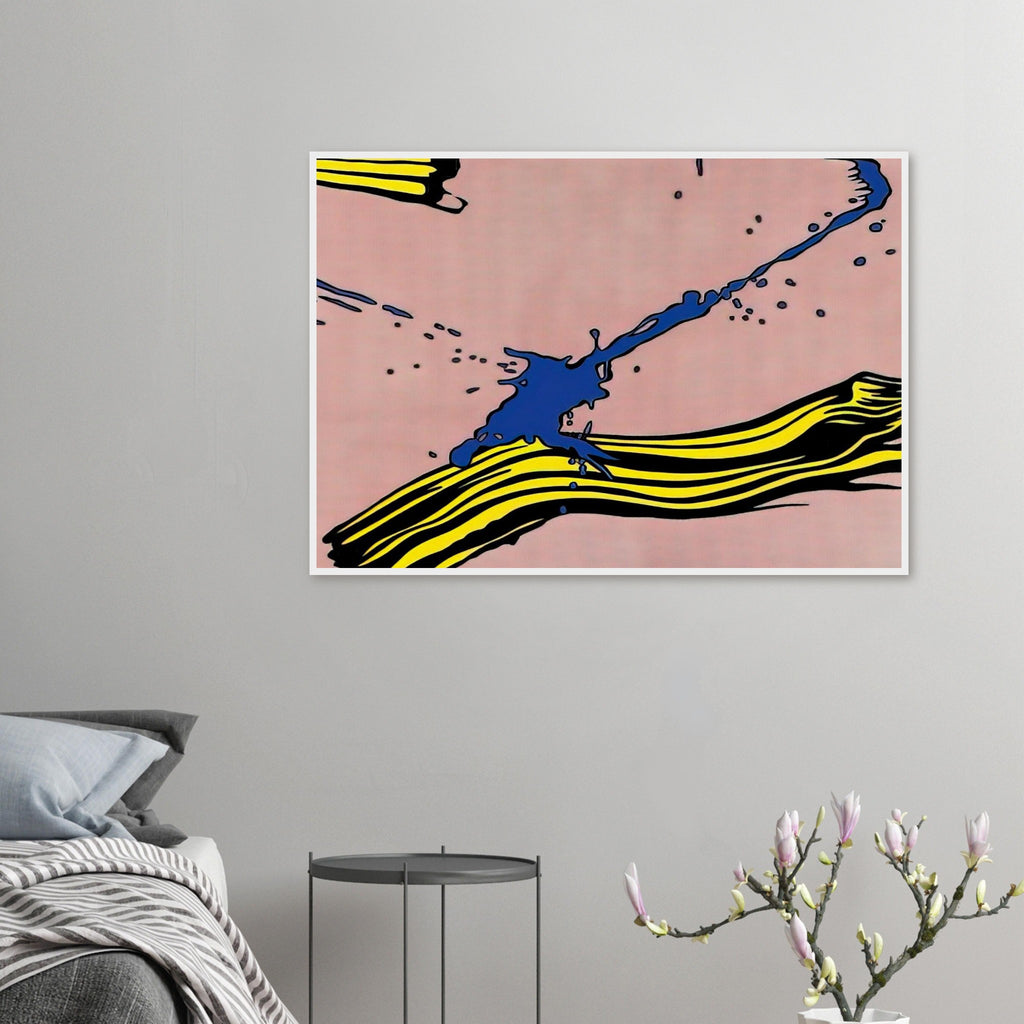 BRUSHSTROKE WITH SPATTER 1966 Framed Poster | Roy Lichtenstein Framed Prints Wall Art | Roy Lichtenstein Shop