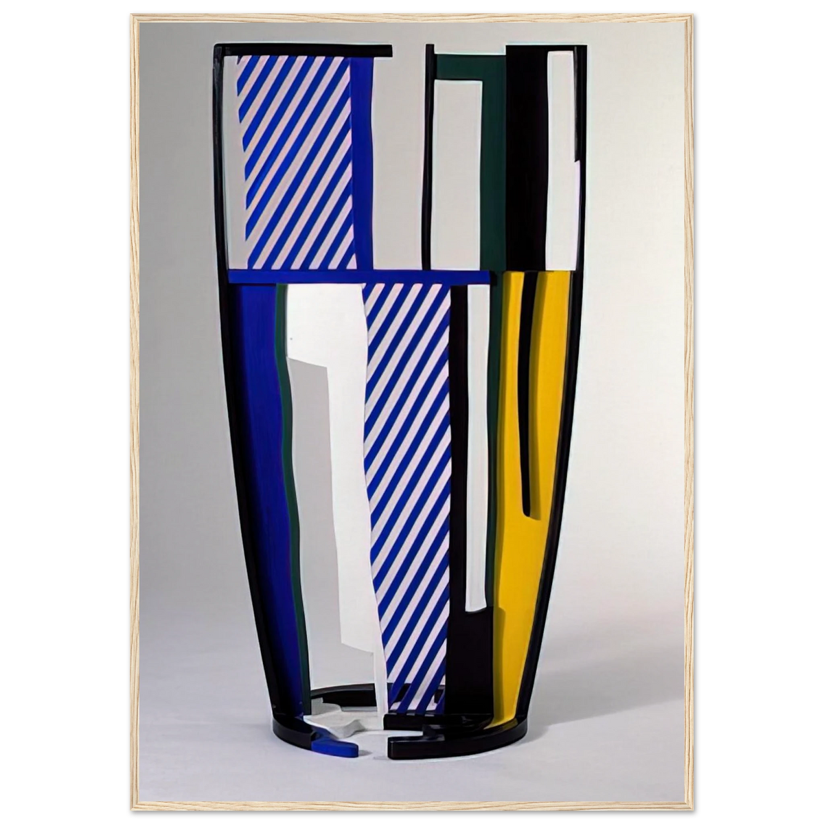 GLASS IV 1977 Framed Poster | Roy Lichtenstein Framed Prints Wall Art | Roy Lichtenstein Shop