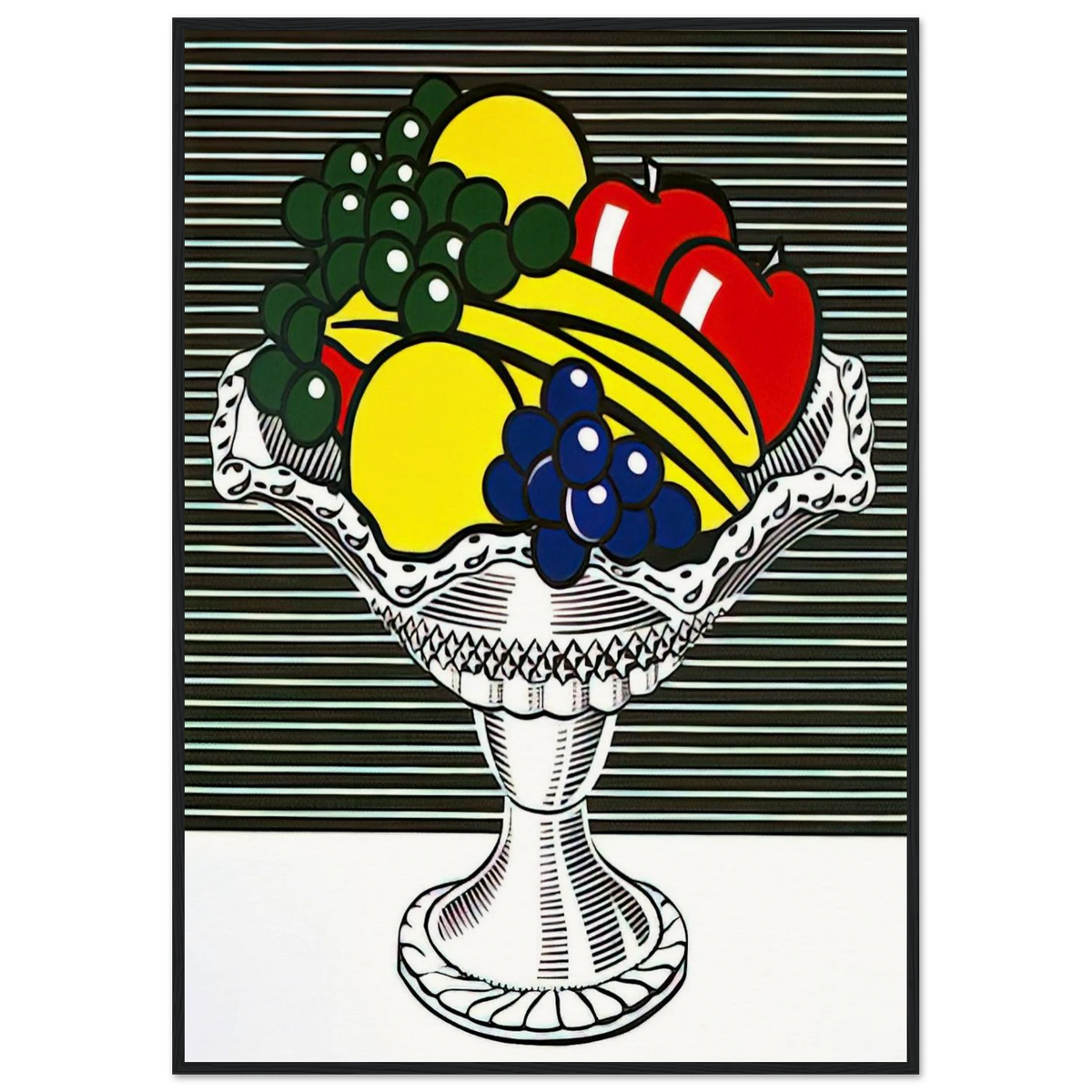 STILL LIFE WITH CRYSTAL BOWL 1973 Framed Poster | Roy Lichtenstein Framed Prints Wall Art | Roy Lichtenstein Shop
