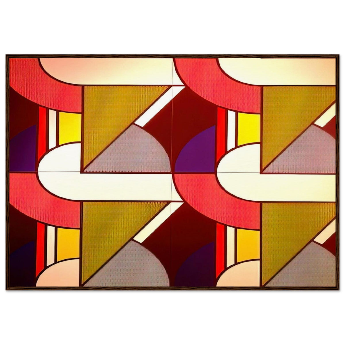 MODULAR PAINTING WITH FOUR PANELS 2 1969 Framed Poster | Roy Lichtenstein Framed Prints Wall Art | Roy Lichtenstein Shop