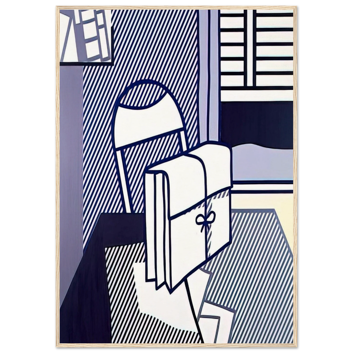 STILL LIFE WITH DOSSIER 1976 Framed Poster | Roy Lichtenstein Framed Prints Wall Art | Roy Lichtenstein Shop