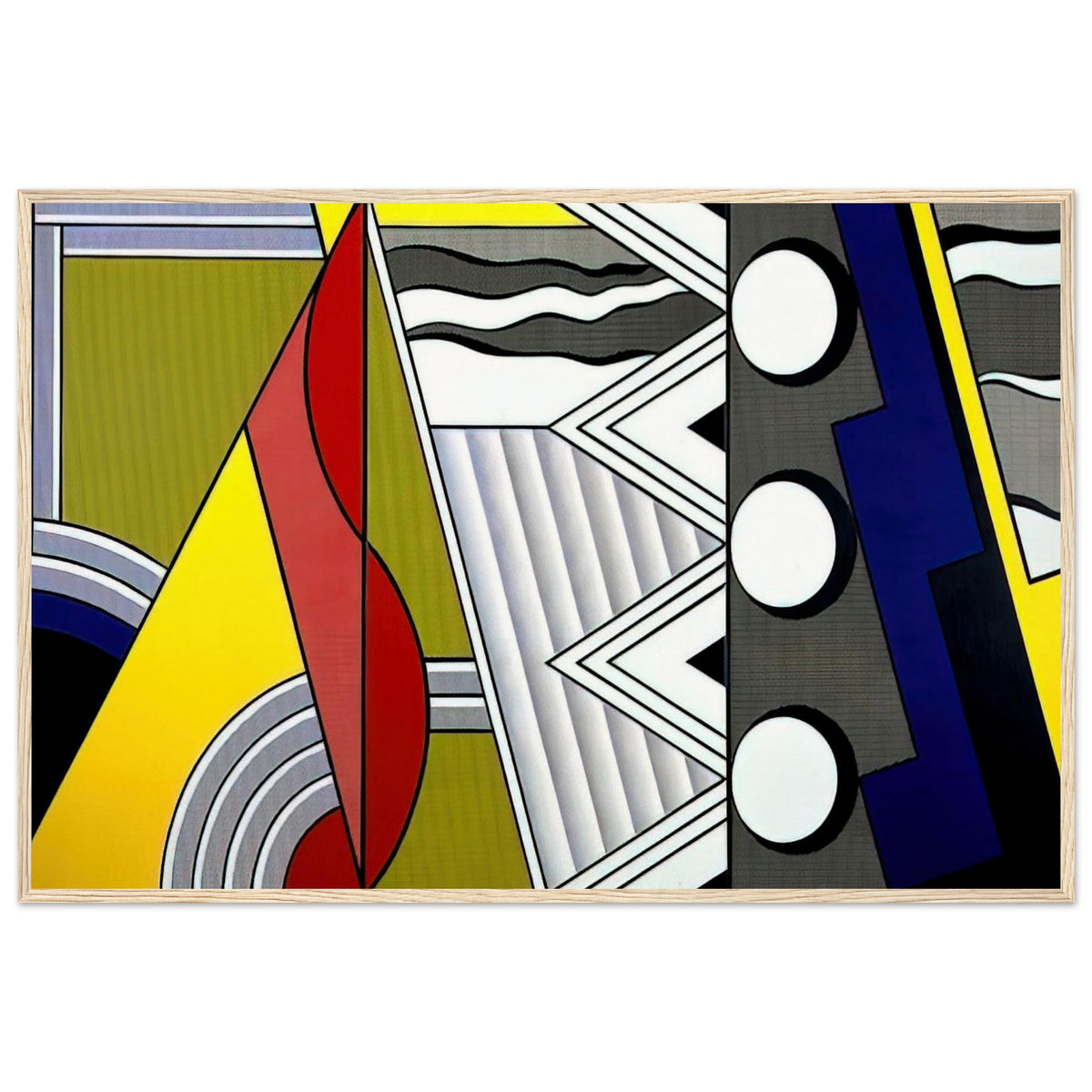 MODERN PAINTING WITH CLEF 1967 Framed Poster | Roy Lichtenstein Framed Prints Wall Art | Roy Lichtenstein Shop