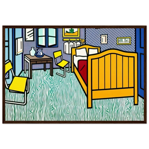 BEDROOM AT ARLES 1992 Framed Poster | Roy Lichtenstein Framed Prints Wall Art | Roy Lichtenstein Shop