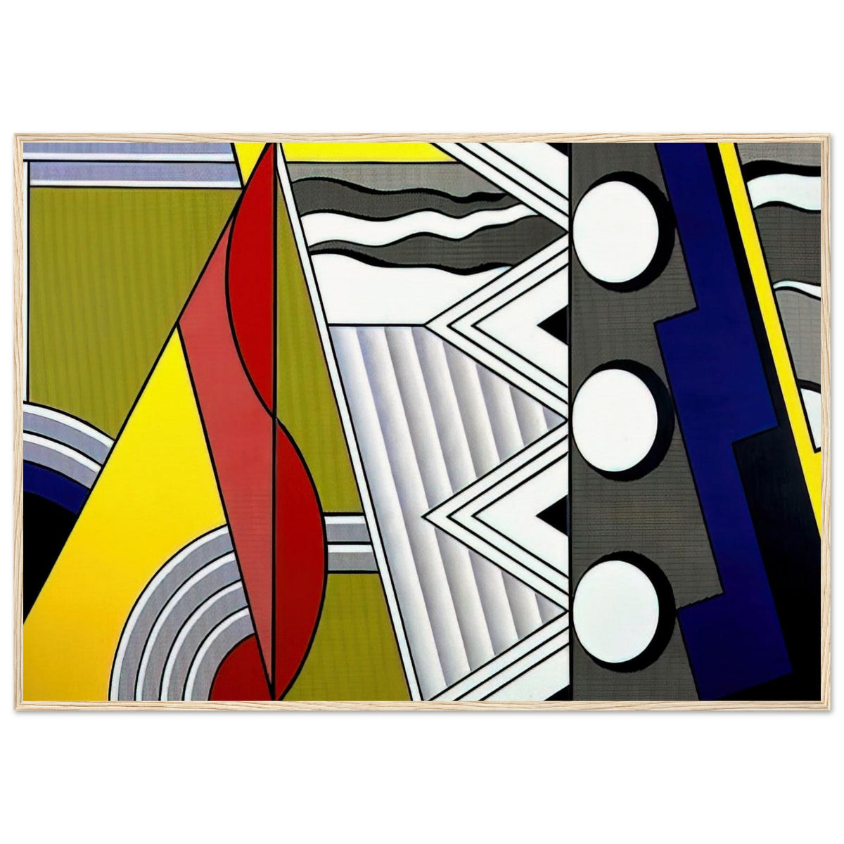 MODERN PAINTING WITH CLEF 1967 Framed Poster | Roy Lichtenstein Framed Prints Wall Art | Roy Lichtenstein Shop