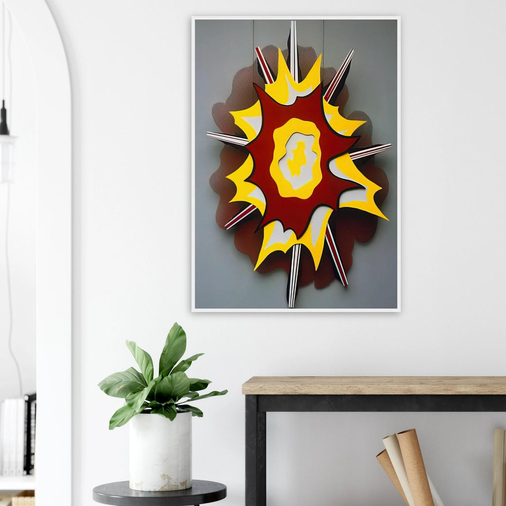 EXPLOSION I 1965 Framed Poster | Roy Lichtenstein Framed Prints Wall Art | Roy Lichtenstein Shop