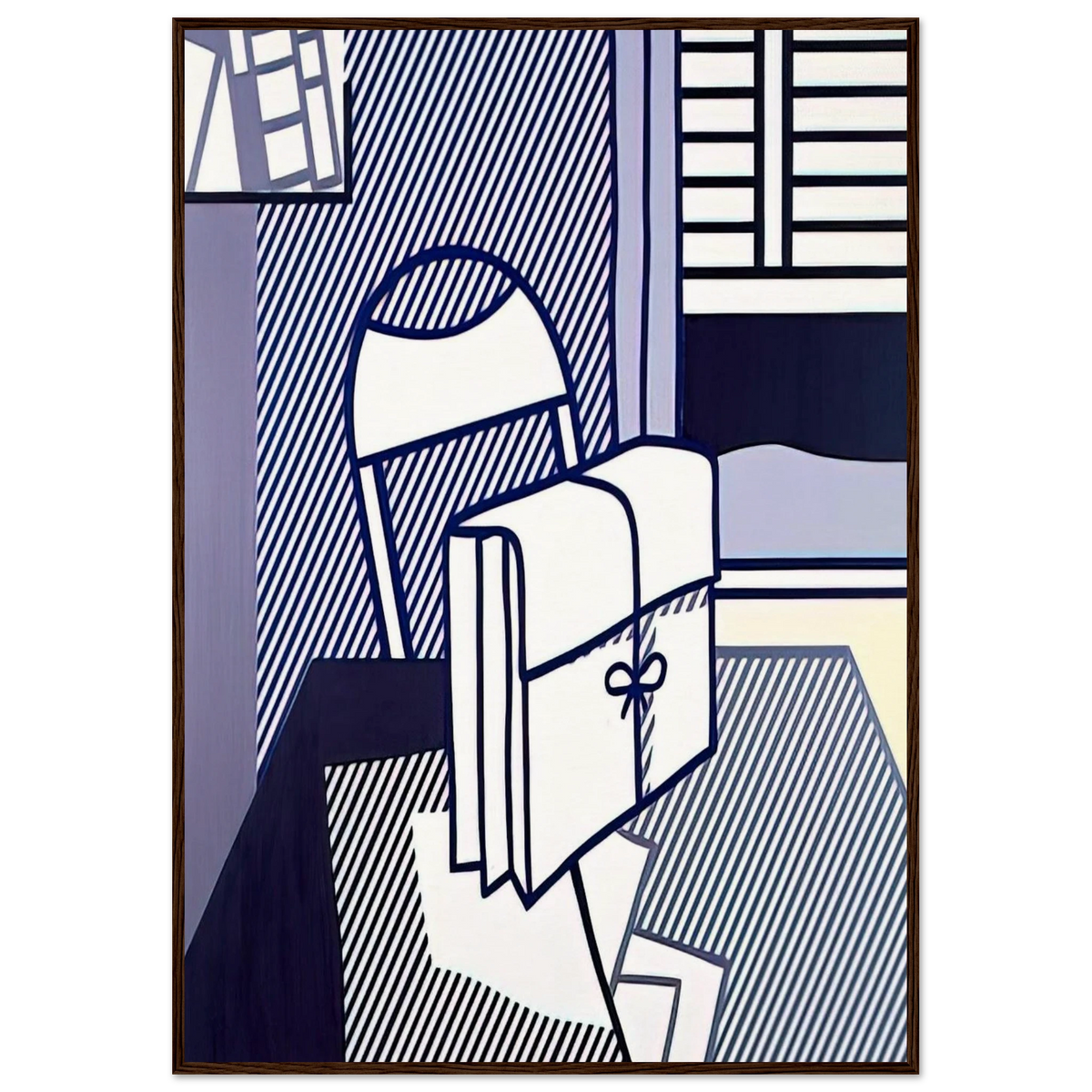 STILL LIFE WITH DOSSIER 1976 Framed Poster | Roy Lichtenstein Framed Prints Wall Art | Roy Lichtenstein Shop