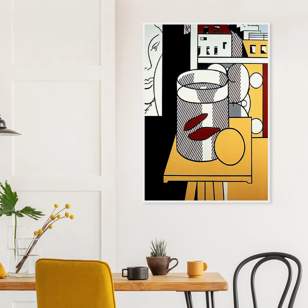 STILL LIFE WITH GOLDFISH 1974 Framed Poster | Roy Lichtenstein Framed Prints Wall Art | Roy Lichtenstein Shop