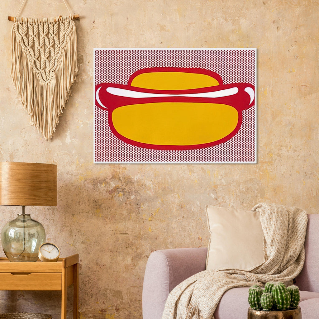 HOT DOG 1964 Framed Poster | Roy Lichtenstein Framed Prints Wall Art | Roy Lichtenstein Shop