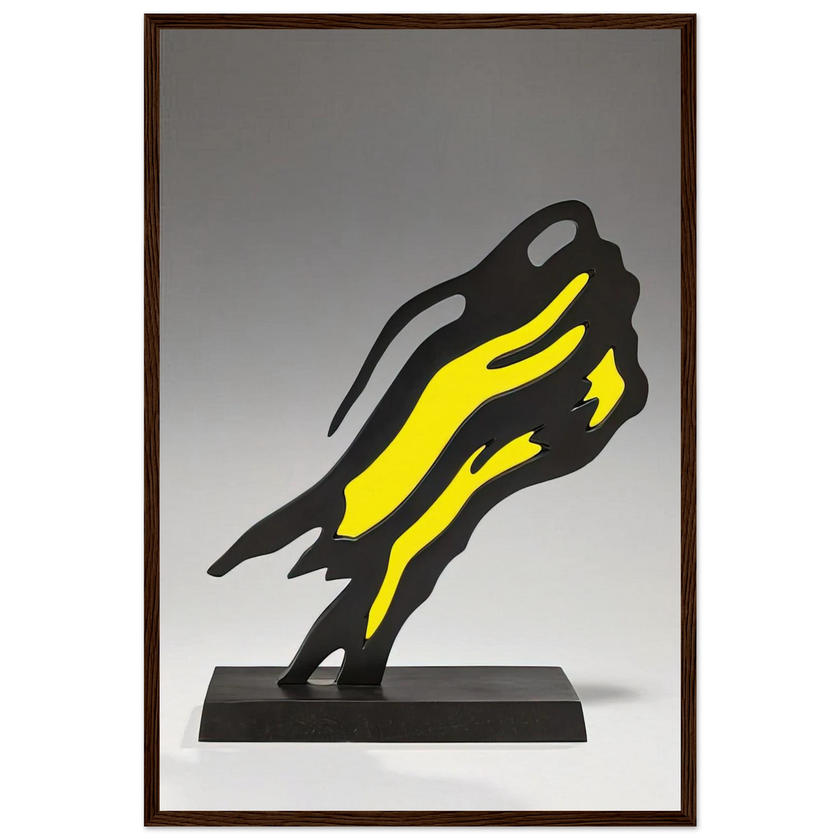 WEISMAN AWARD YELLOW BRUSHSTROKE 1991 Framed Poster | Roy Lichtenstein Framed Prints Wall Art | Roy Lichtenstein Shop