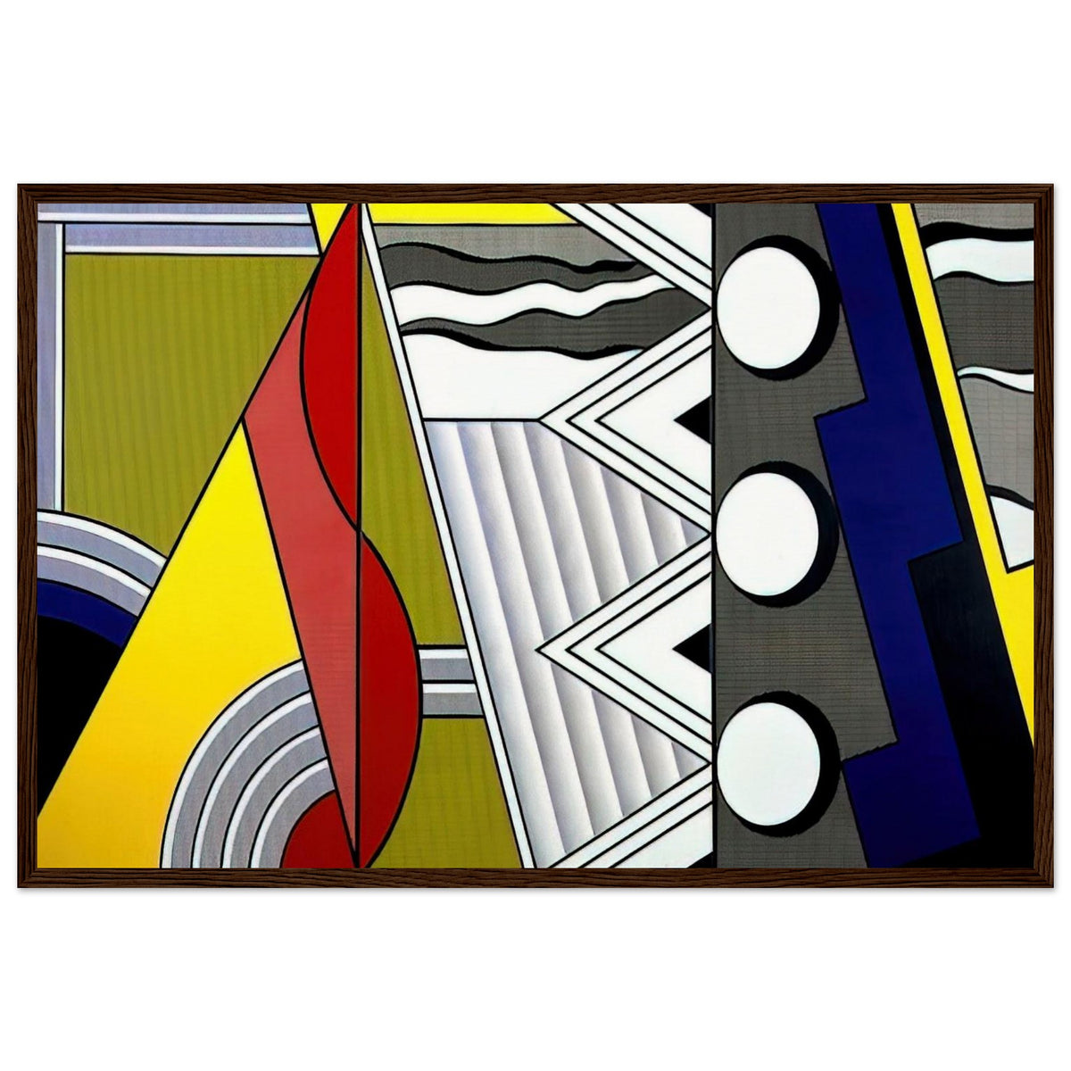 MODERN PAINTING WITH CLEF 1967 Framed Poster | Roy Lichtenstein Framed Prints Wall Art | Roy Lichtenstein Shop