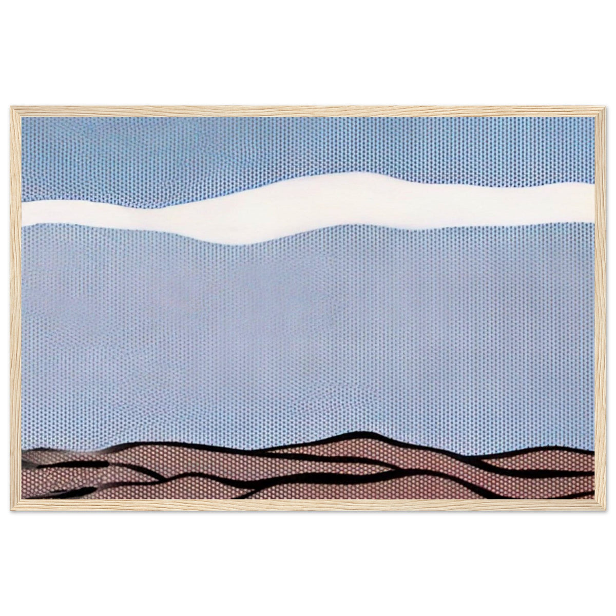 LANDSCAPE 1964 Framed Poster | Roy Lichtenstein Framed Prints Wall Art | Roy Lichtenstein Shop