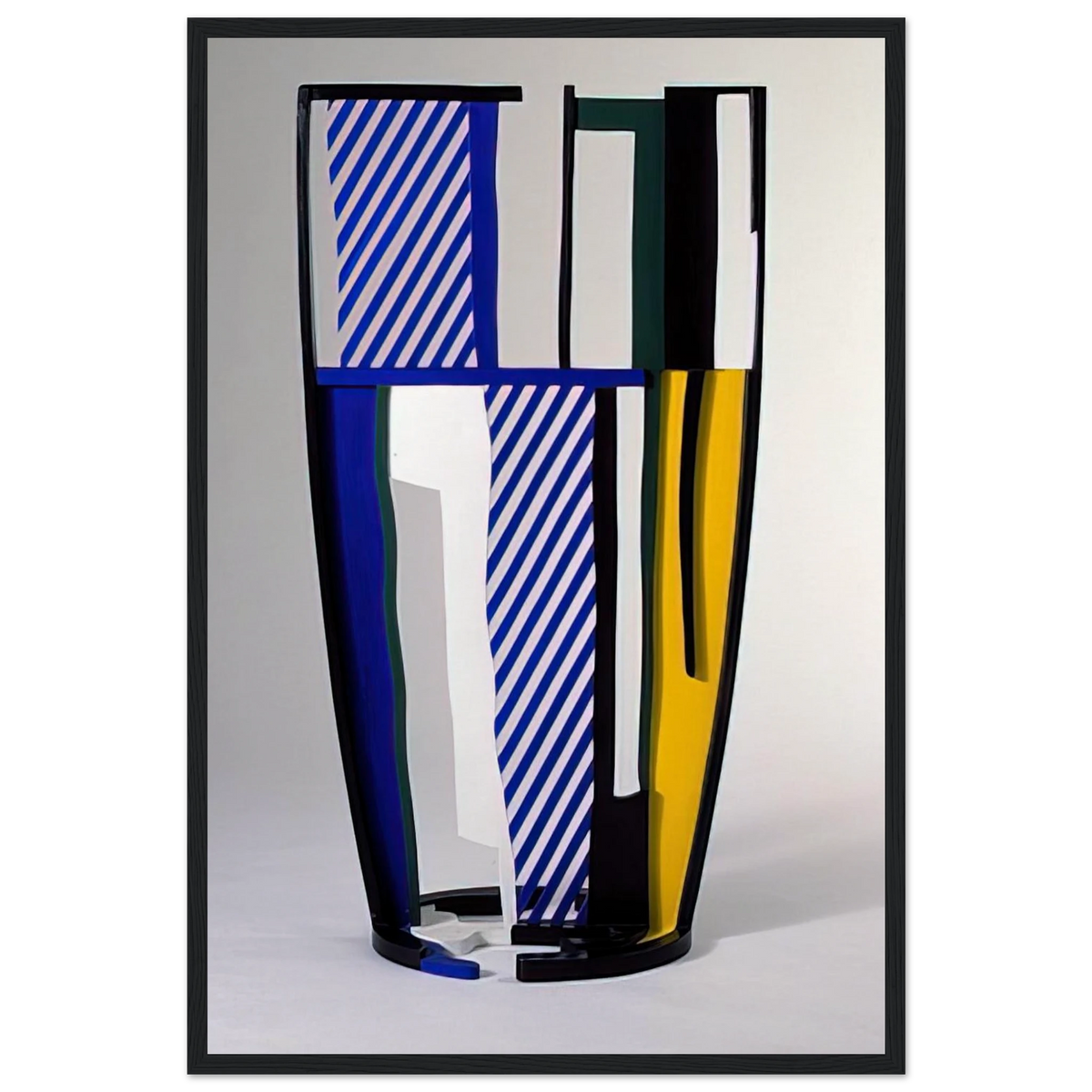 GLASS IV 1977 Framed Poster | Roy Lichtenstein Framed Prints Wall Art | Roy Lichtenstein Shop